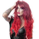 07003390000 kokkinomalla perouka wigged love wig red wavy long 4