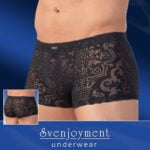 21307261701 antriko mpoxer mayro Svenjoyment Boxer Briefs with decoration Black transparent